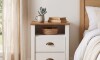 Mesa de Luz - Madera maciza - Linea Colonial Blanca