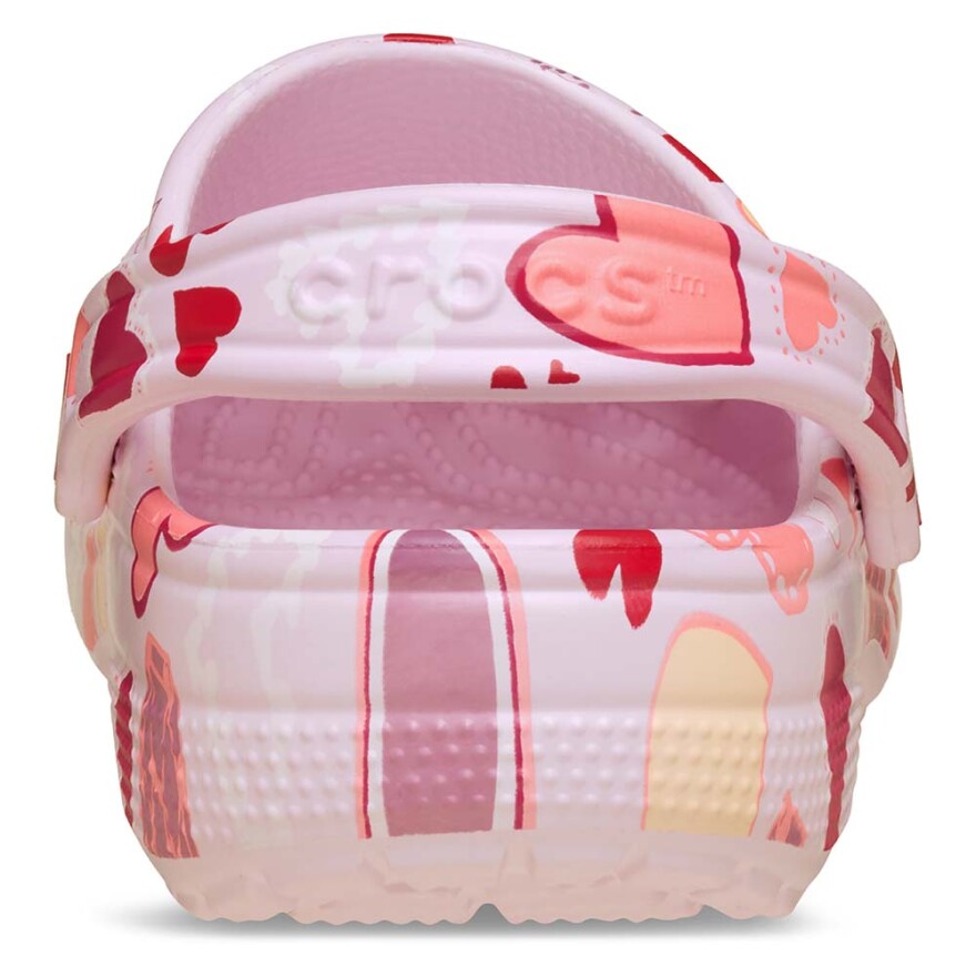 Classic VDay Clog K Pink Milk/hearts