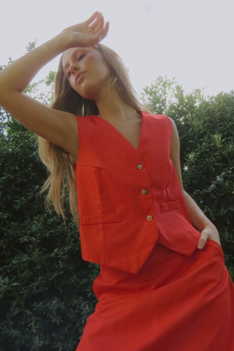 Avenue Skirt Rojo