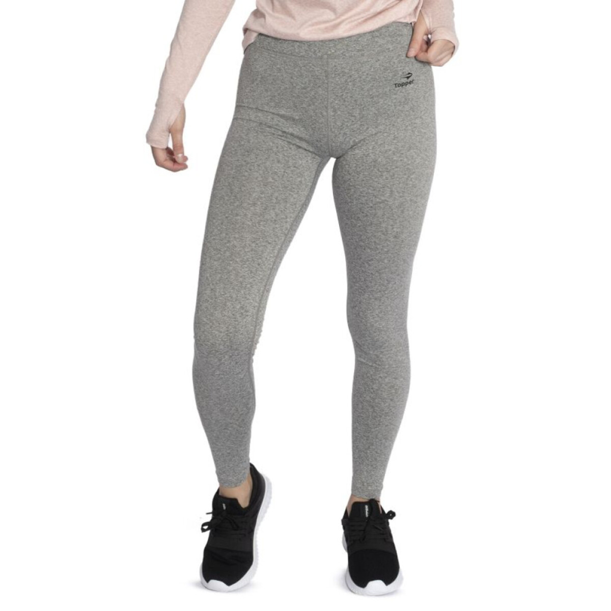 CALZA LARGA GIRLS fucsia glo gradient - GRIS CLARO/NEGRO/NARANJA 