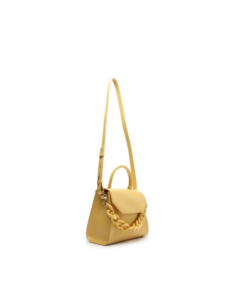 CARTERA AMARILLA CON CADENA AMARILLO