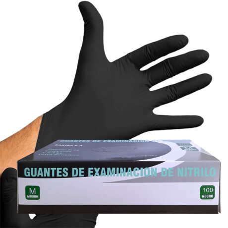 Guantes de Nitrilo Negros XL