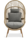 Sillón de exterior HALVREBENE natural Sillón de exterior HALVREBENE natural