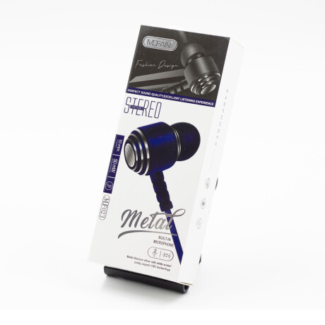 AURICULARES CON CABLE IN EAR MF023 AZULES AURICULARES CON CABLE IN EAR MF023 AZULES