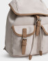 Mochilas Urbanas Mochila Con Solapa Beige "campus Club" - Marron Beige