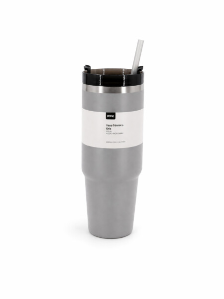 VASO TERMICO 900ML GRIS (V)