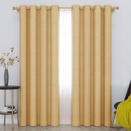 Cortina Blackout 140x230 Cm No Pasa Luz Living Dormitorio Beige