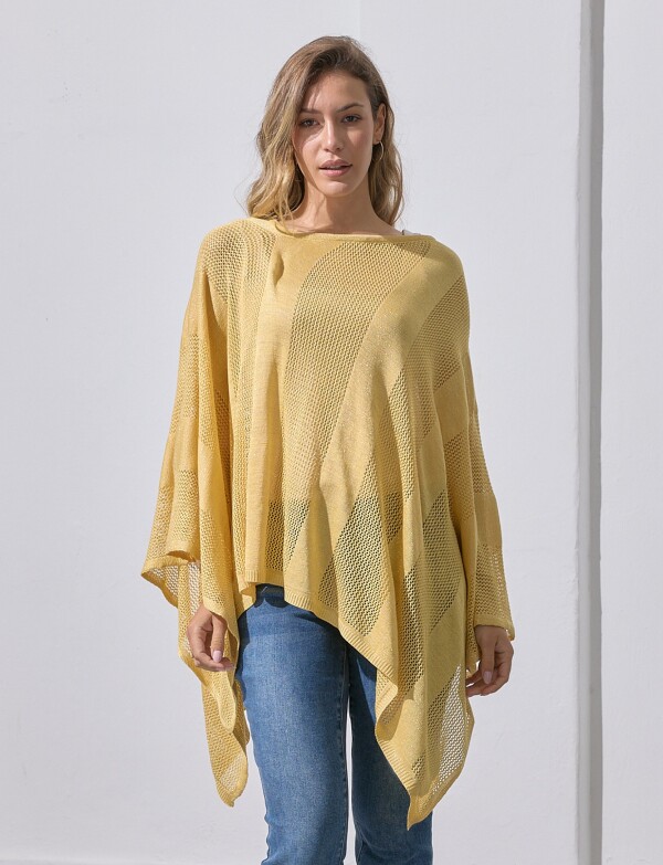 Poncho Lurex AMARILLO