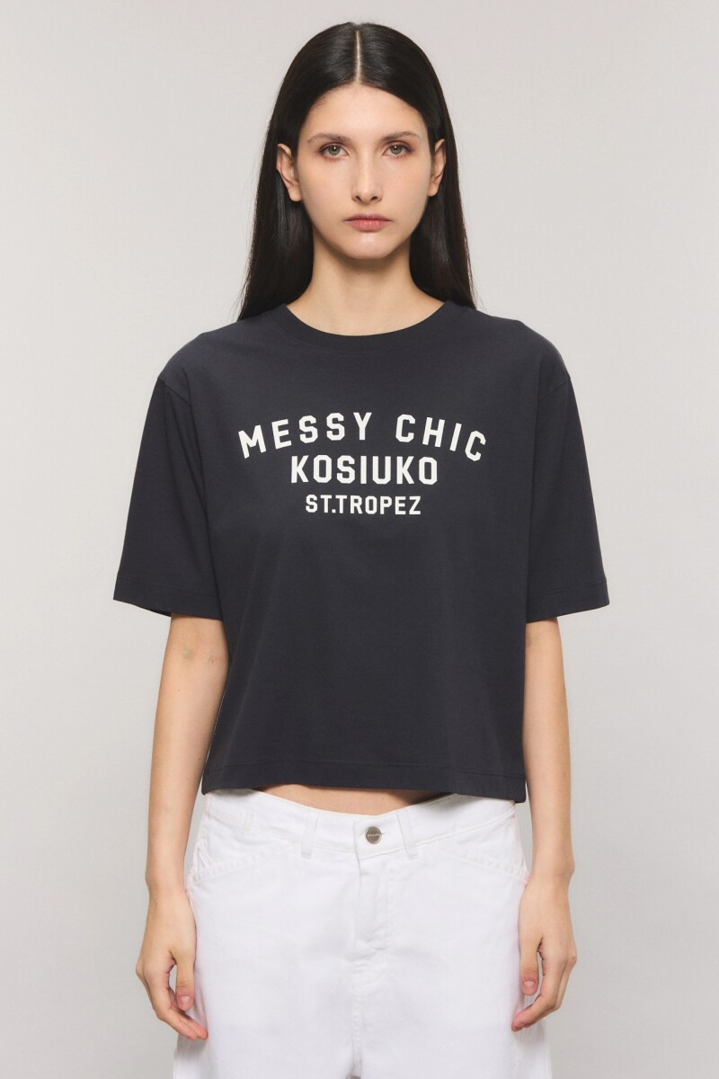 REMERA MESSY CHIC KSK Navy