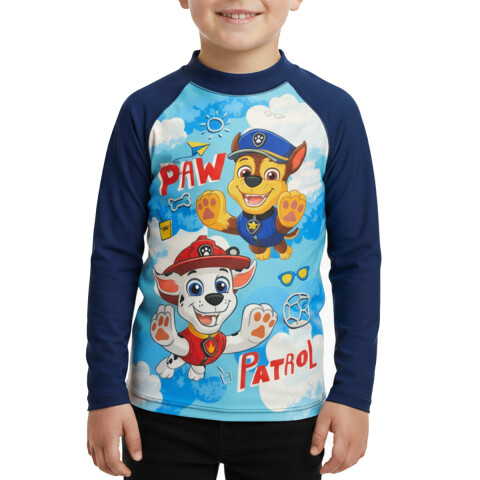 Remera UV Malla Infantil Paw Patrol AZUL