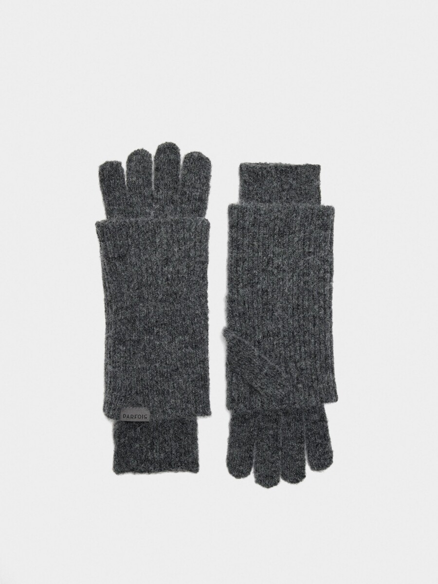 Guantes De Punto gris