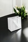 Bolsa cartulina eco 10x05x10 cm BLANCO