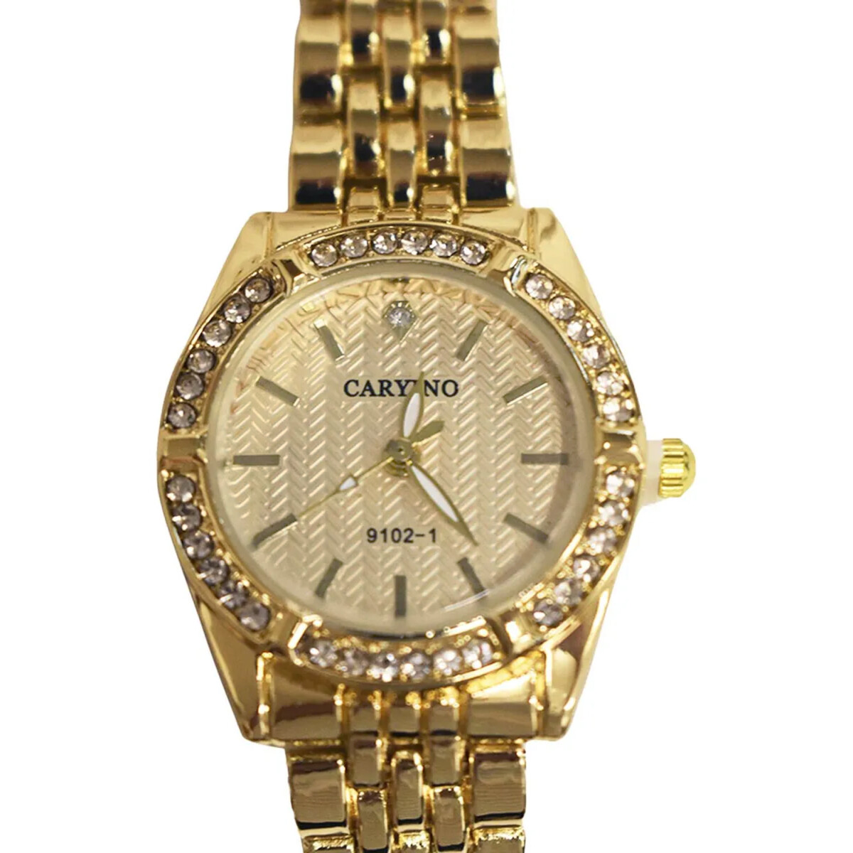 Reloj Pulsera para Mujer Diseño Elegante Clásico con Brillos - Dorado 