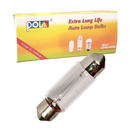 LAMPARA - TUBULAR 12V 10W 11X39 SV8.5 POLY LAMPARA - TUBULAR 12V 10W 11X39 SV8.5 POLY