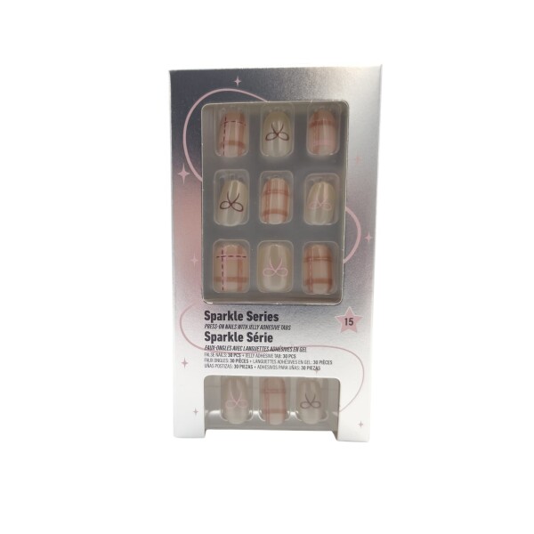 Uñas press on marrón