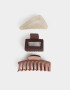 Broches Sets Set por 3 Set De Broches Combinados - Combinacion Tricolor