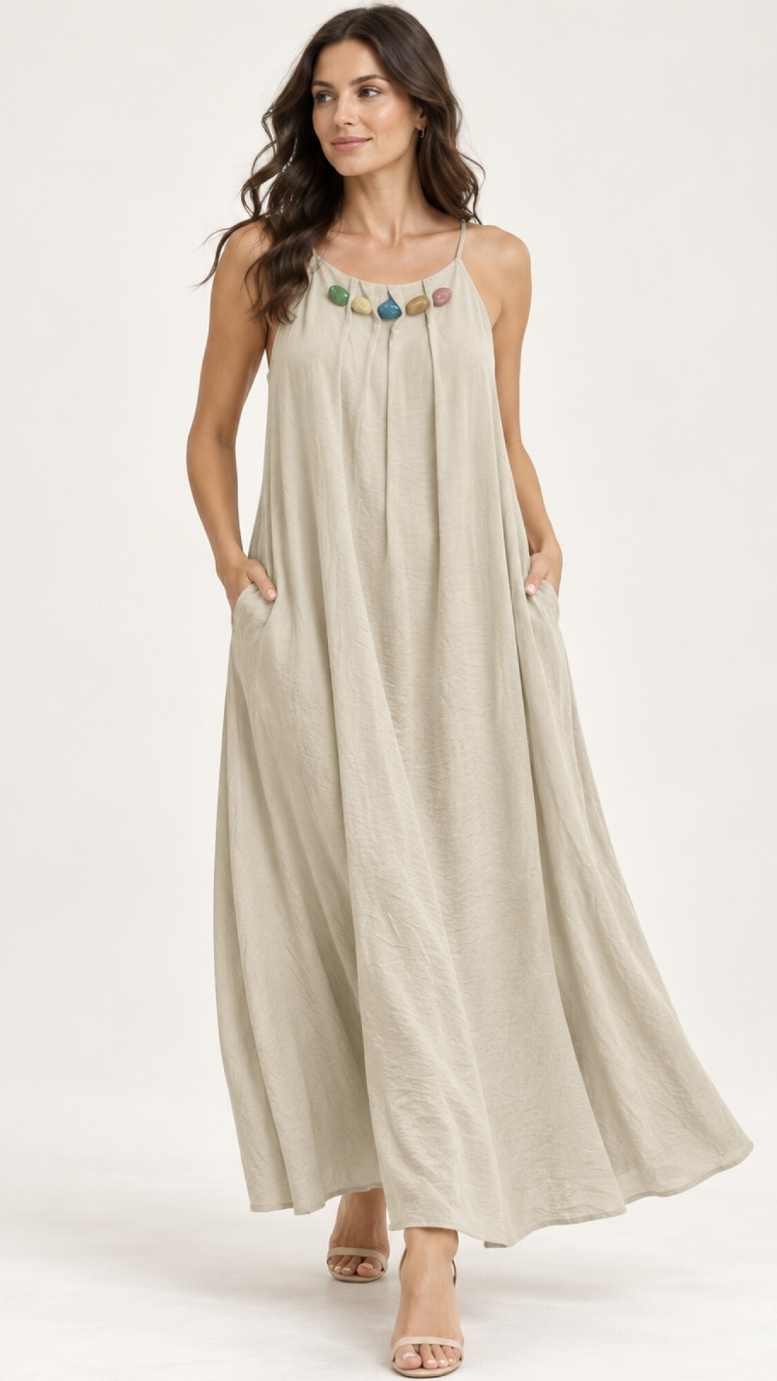 VESTIDO MALASIA BEIGE