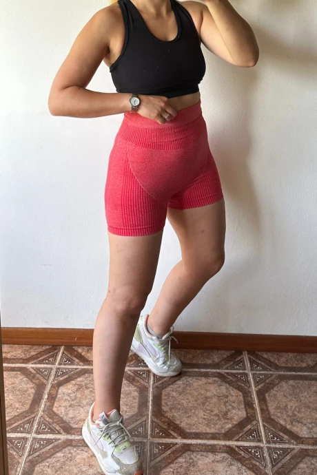 Calza Short Rojo