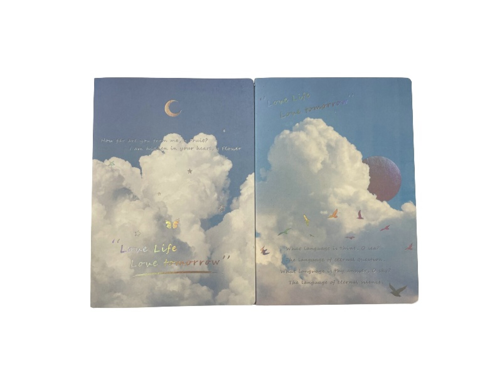 CUADERNO B5 COSIDO (NUBES) 
