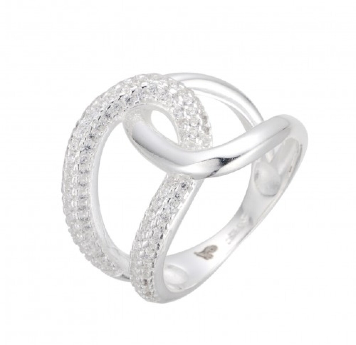 Anillo de plata 925 con circonias, LAZO. 