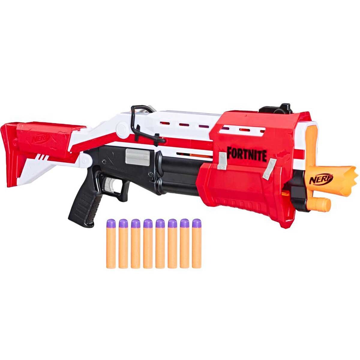 Pistola Nerf Fortnite Grande Lanzadora Dardos Hasbro 