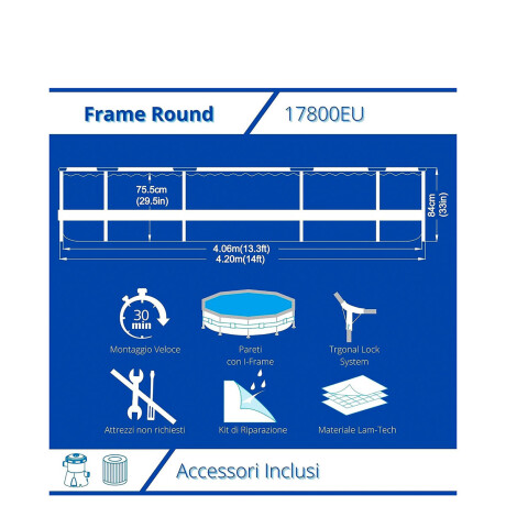 Piscina Jilong Estructural 9495 L 420X84cm C/ Filtro Piscina Jilong Estructural 9495 L 420X84cm C/ Filtro