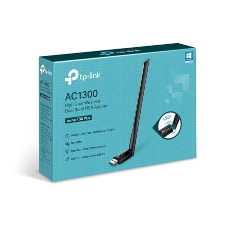 Adaptador de Red Tp-Link Usb Archer T3u Plus Dual Band Ac1300 001