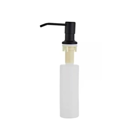 Dispensador de jabón bajo mesada 500 ml Negro Mate Dispensador De Jabón Bajo Mesada 500 Ml Negro Mate