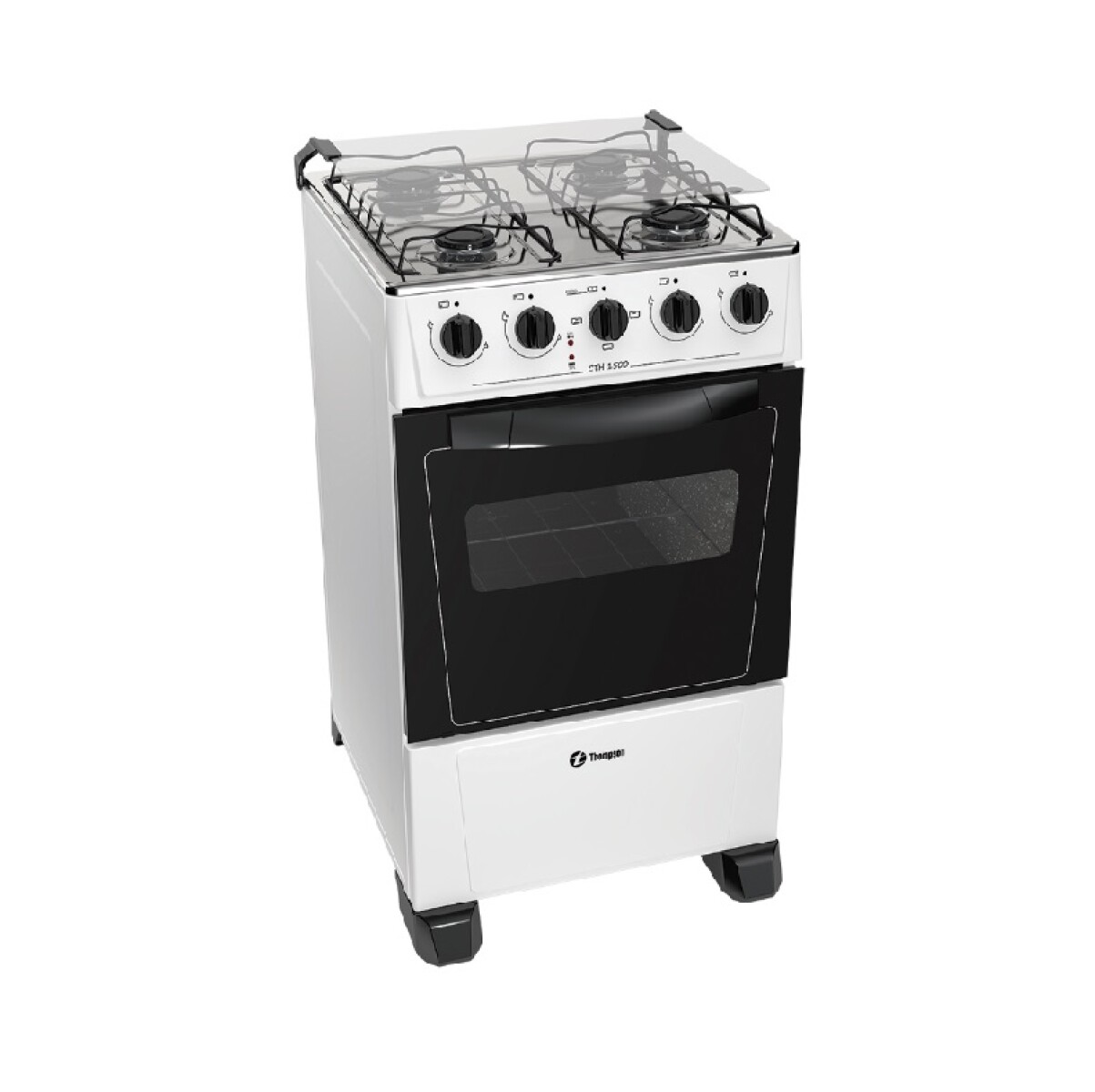 Cocina Thompson CTH10000 Blanca a Gas 4 Hornallas 