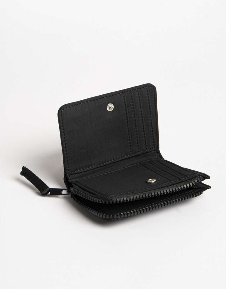 Billetera Nylon Billetera Material Reciclado Negro - Negro