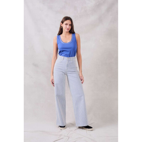 Top Cinta Metalizada Ceruleo