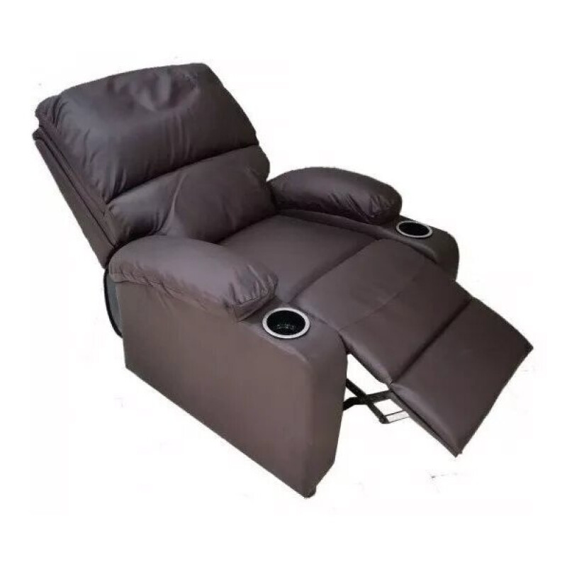 Poltrona RECLINABLE Con Posa Vasos color MARRON Poltrona RECLINABLE Con Posa Vasos color MARRON