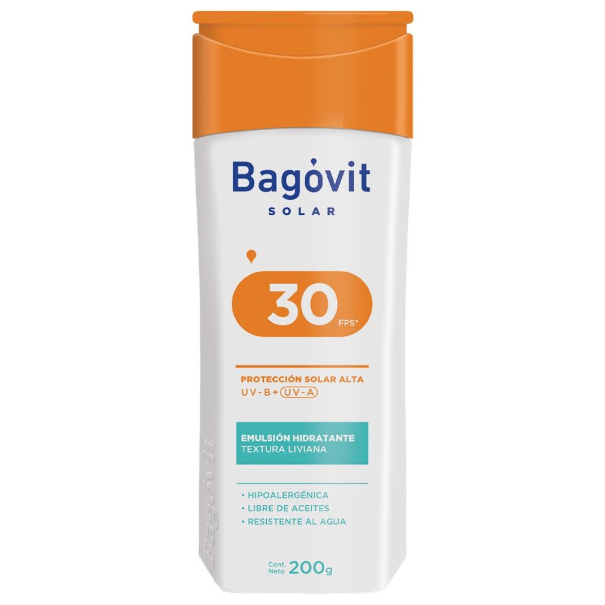 BAGÓVIT SOLAR EMULSIÓN HIDRATANTE TEXTURA LIVIANA - 30 FSP 200ML 