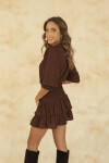VESTIDO VALENTINA MINI BROWN VESTIDO VALENTINA MINI BROWN