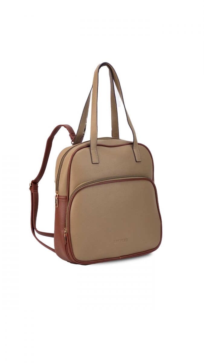 MOCHILA CLARA - TOPO C/BORDEAUX 