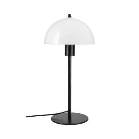 MUSHROOM DE MESA GLASS Luminaria De Mesa Mushroom Opal Negra