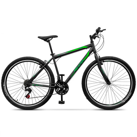 Bicicleta Montaña Rodado 29 C/ 21 Velocidad Premium Grafito/Verde