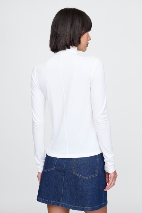 Remera Polera Mujer New Off White