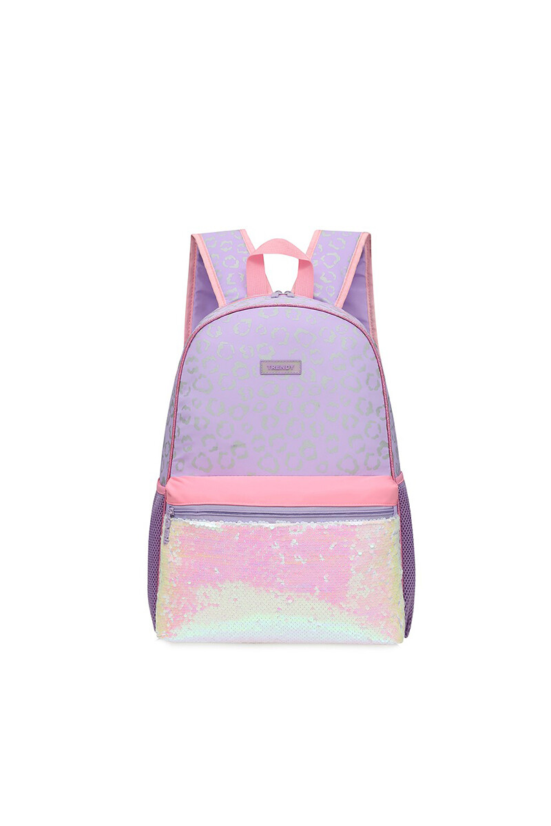 Mochila con lentejuelas Lila