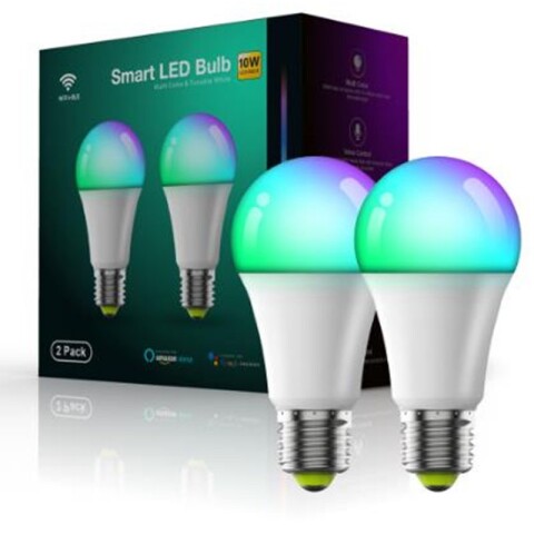 Lampara Led Inteligente Wifi RGBCCT 10w control APP Lampara Led Inteligente Wifi RGBCCT 10w control APP