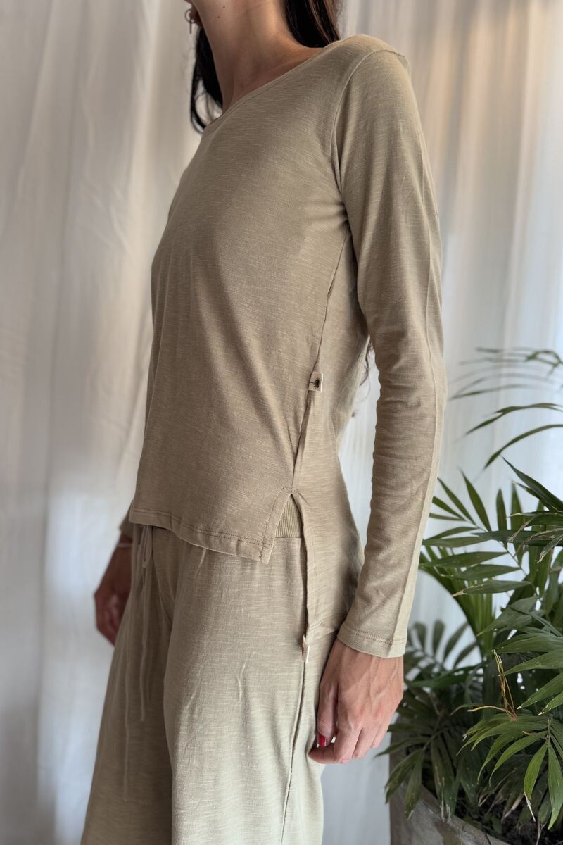 Camiseta Mar de bambú Vison