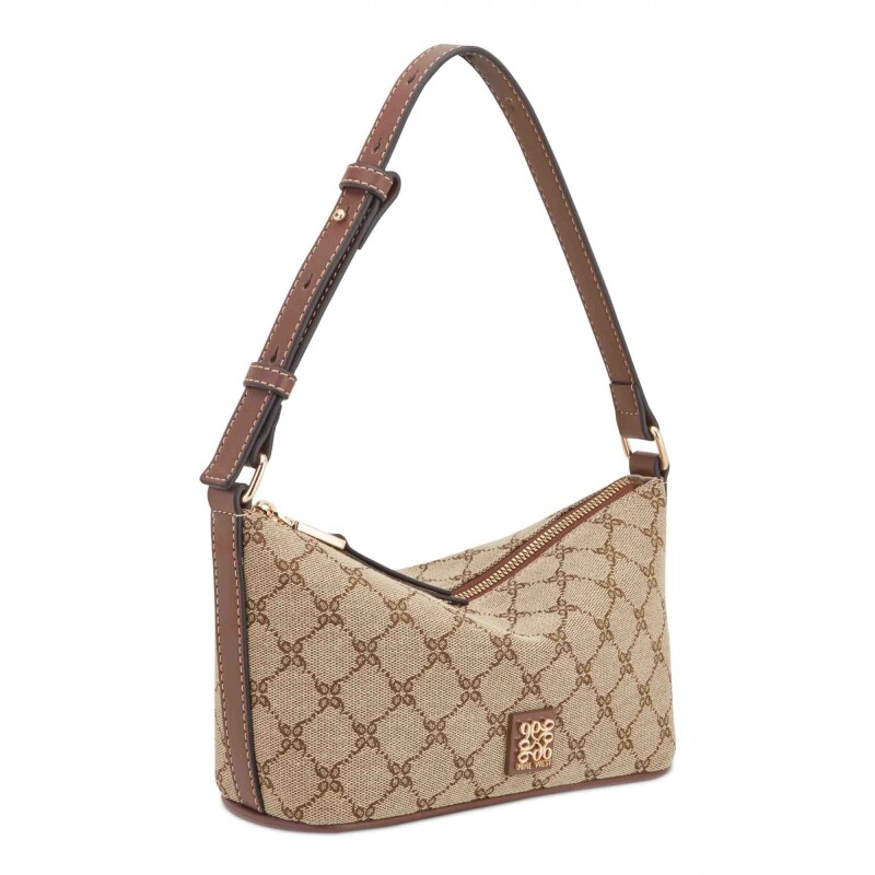 Shoulder Bag Anders Mocha Logo/mahogany
