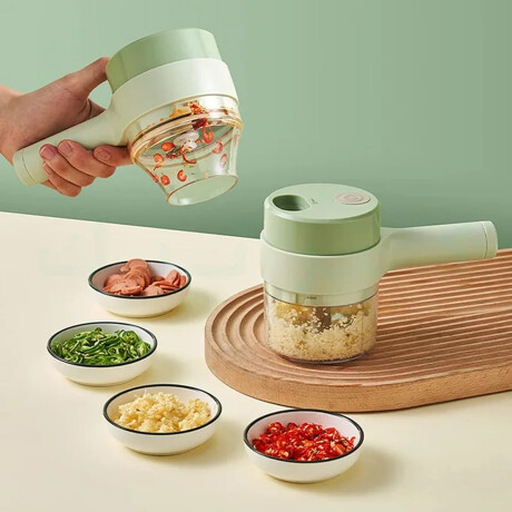 Cortador eléctrico de verduras multiuso Verde