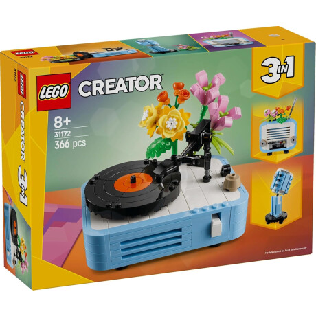 Tocadiscos con Flores 31172 | Sets 3 en 1 Creator Tocadiscos con Flores 31172 | Sets 3 en 1 Creator