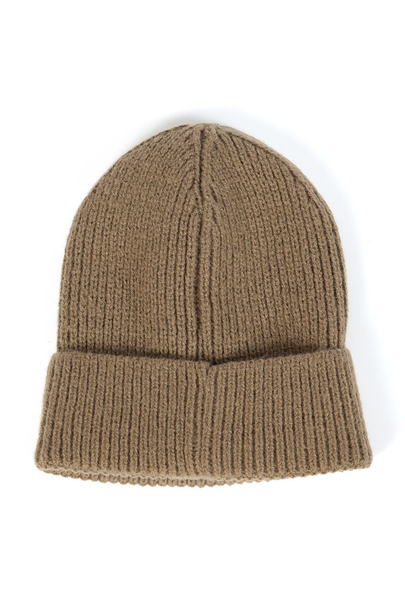 Gorro tejido Rio Camel