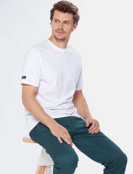 PANTALÓN CON MEDIA CINTURA ELASTIZADA Verde