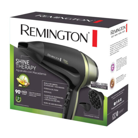 Secador de pelo Remington D13A Negro y Verde