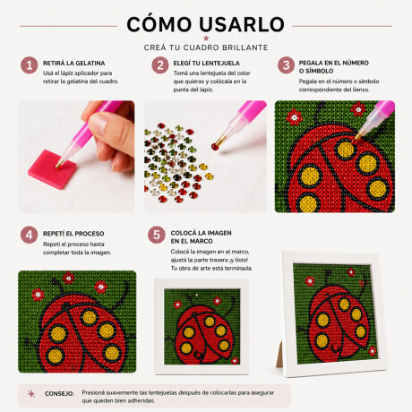 Set creativo Diamond Painting Mariquita