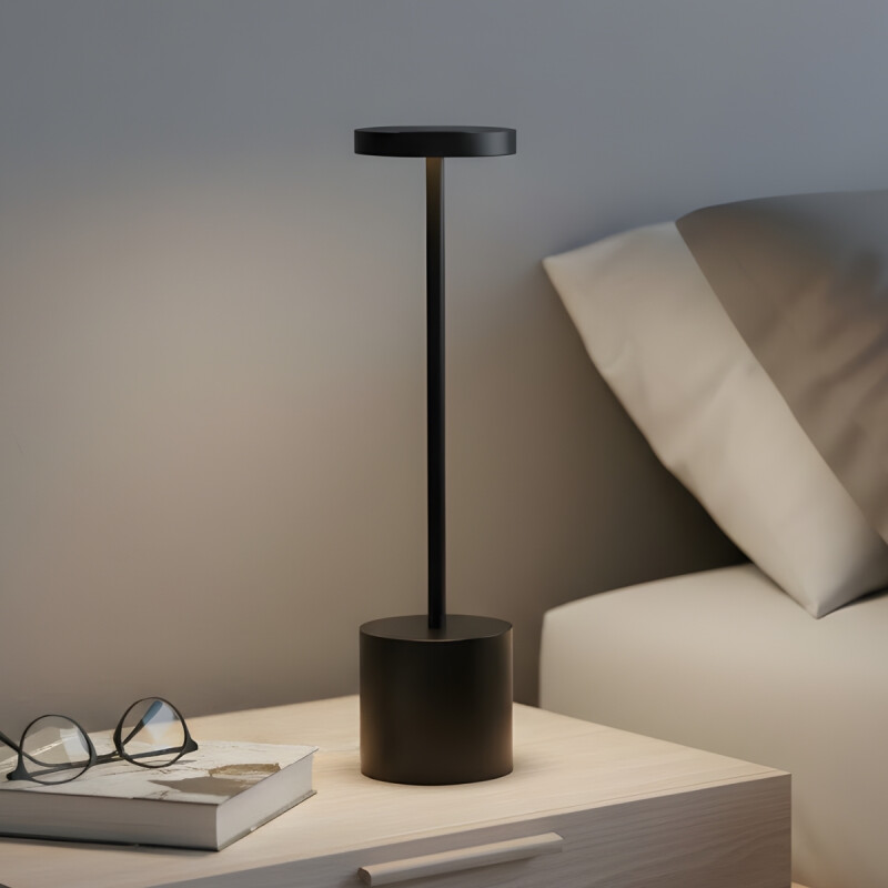 Lámpara de mesa led 34 cm NEGRO