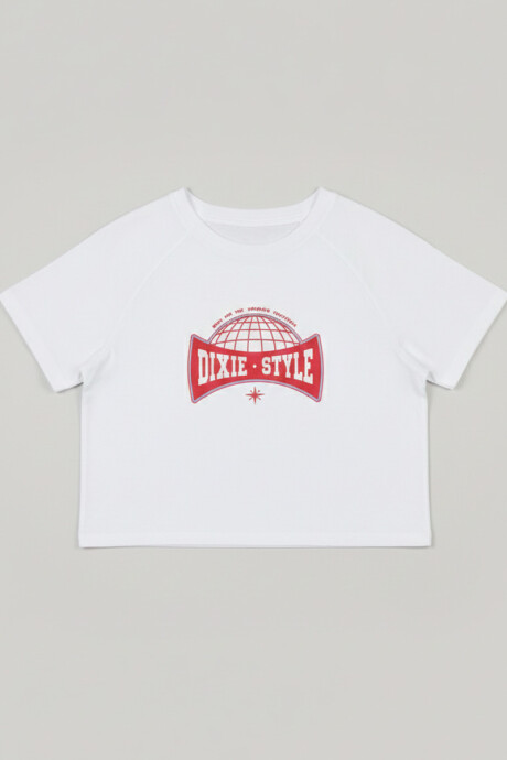 T-SHIRT CALLIE DIXIE Blanco
